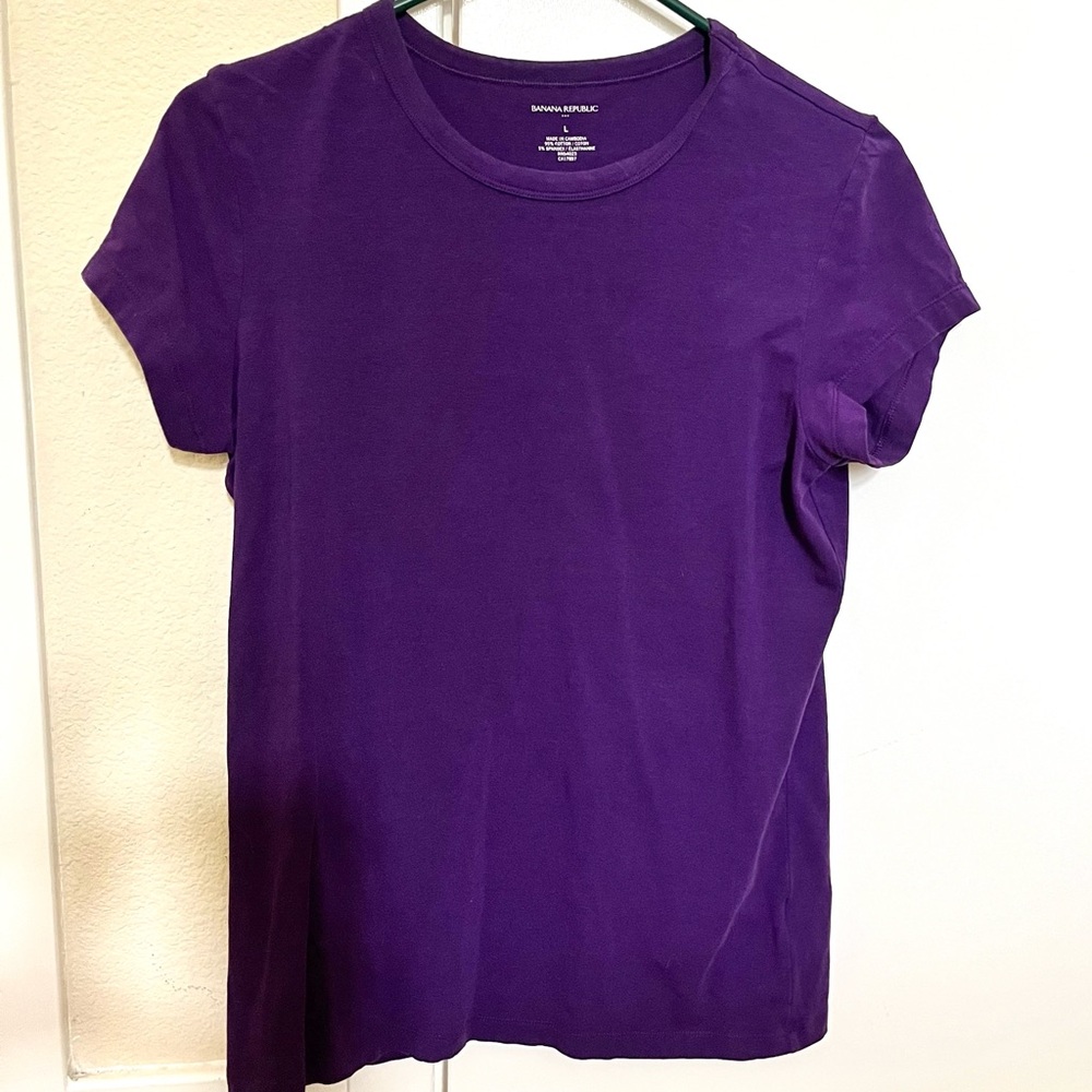 Soft Banana Republic Purple Tee